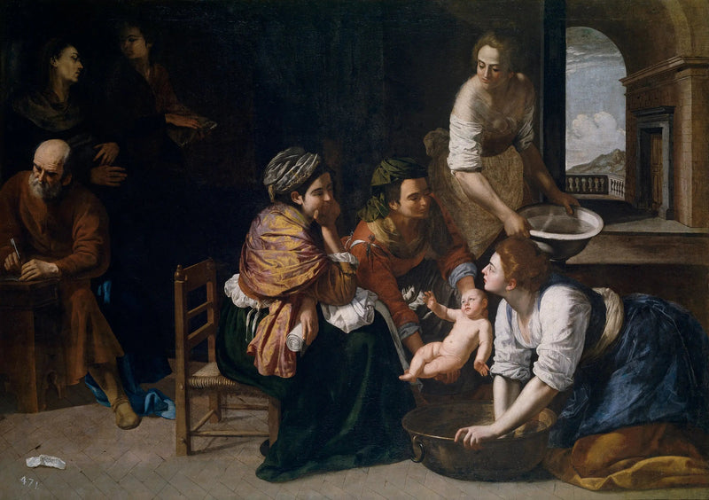 El nacimiento de San Juan Bautista - Artemisia Gentileschi