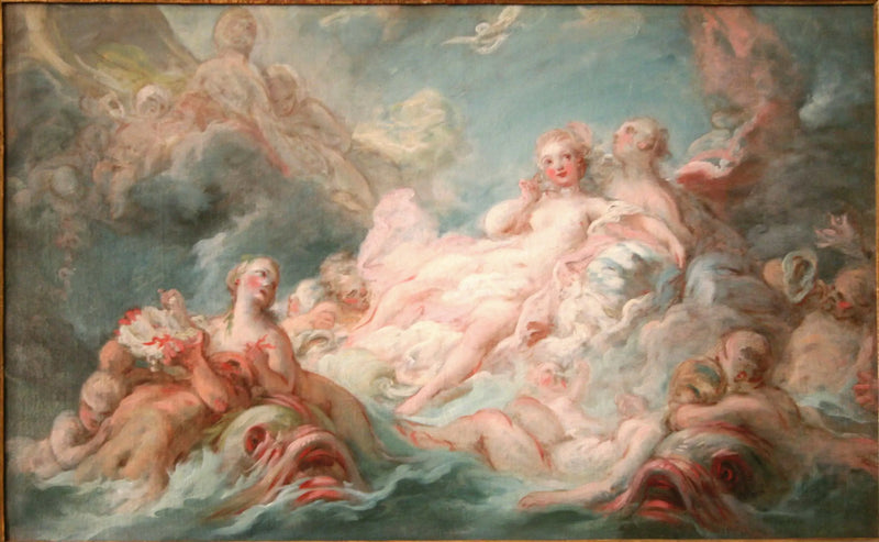 El nacimiento de Venus - Jean-Honoré Fragonard