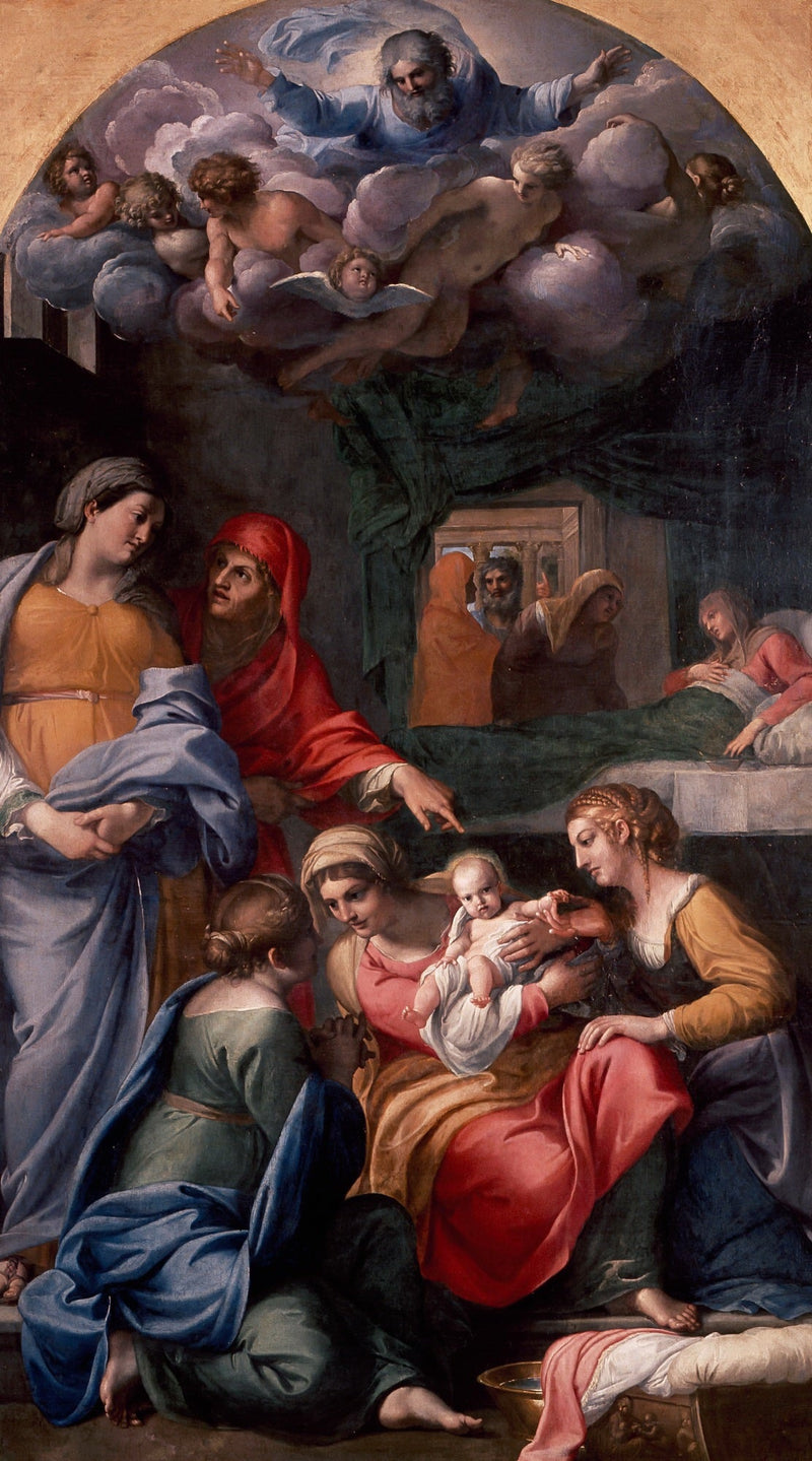 El nacimiento de la Virgen - Annibale Carracci