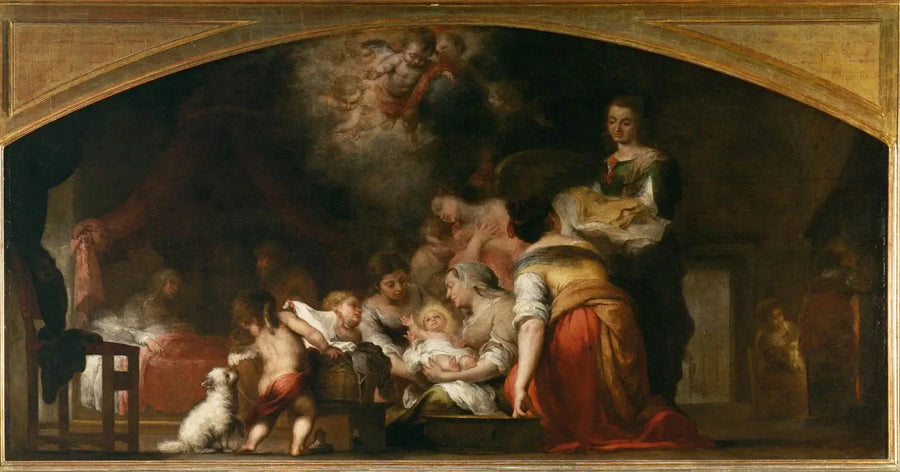 El Nacimiento de la Virgen - Bartolomé Esteban Murillo