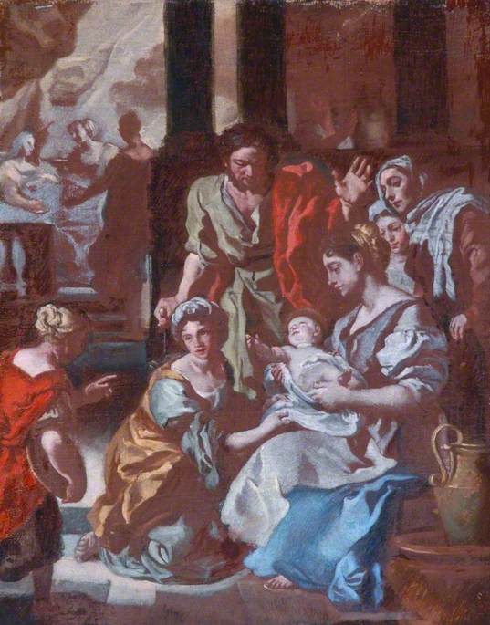 El Nacimiento de la Virgen - Francesco Solimena