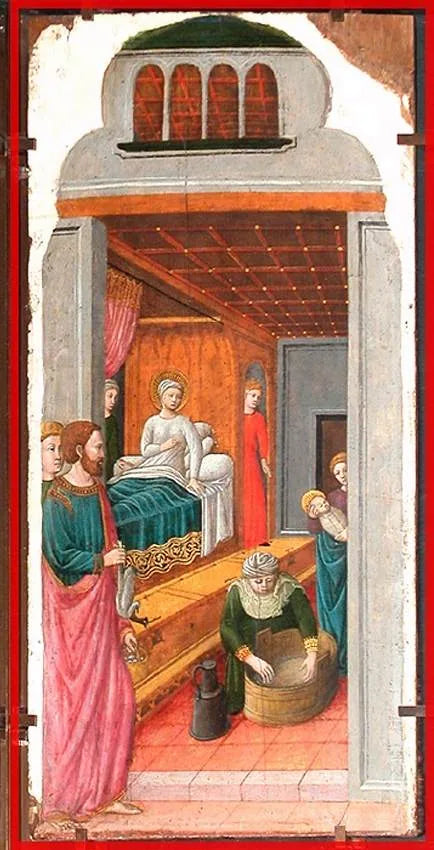 El Nacimiento de la Virgen - Giovanni Francesco da Rimini