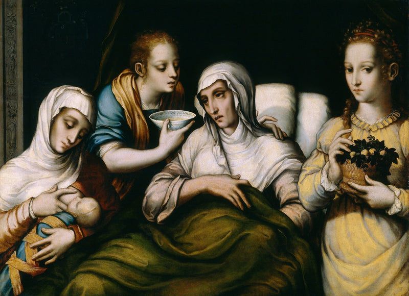 El Nacimiento de la Virgen - Luis de Morales