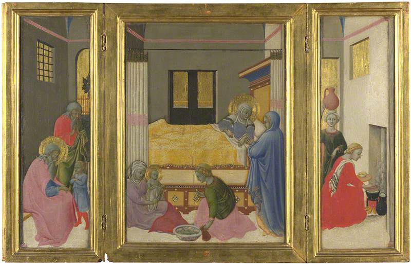 El Nacimiento de la Virgen - Maestro de la Osservanza