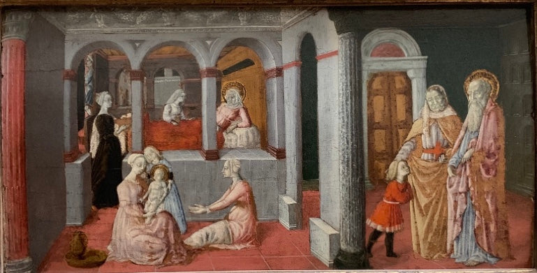 El nacimiento de la Virgen - Matteo di Giovanni