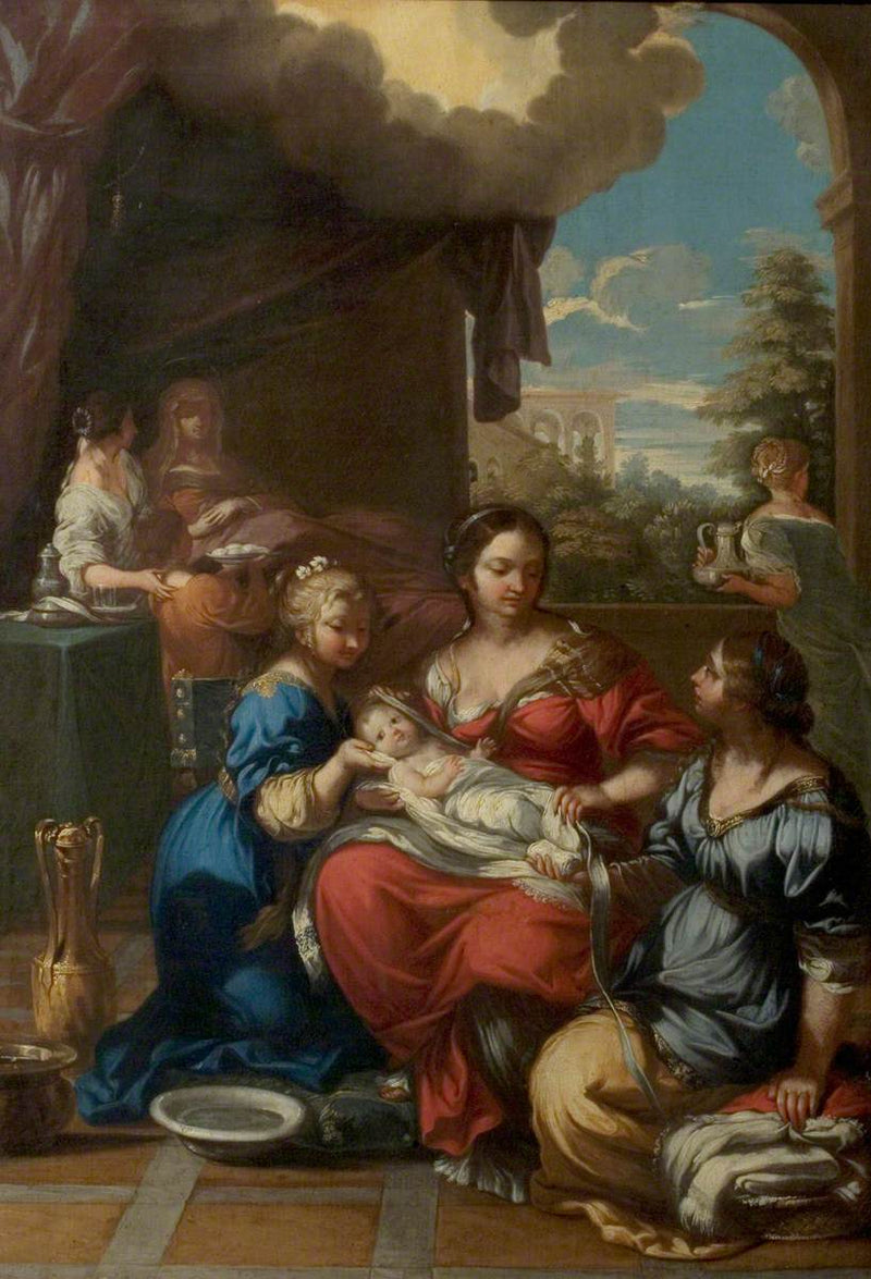 El Nacimiento de la Virgen - Pietro da Cortona