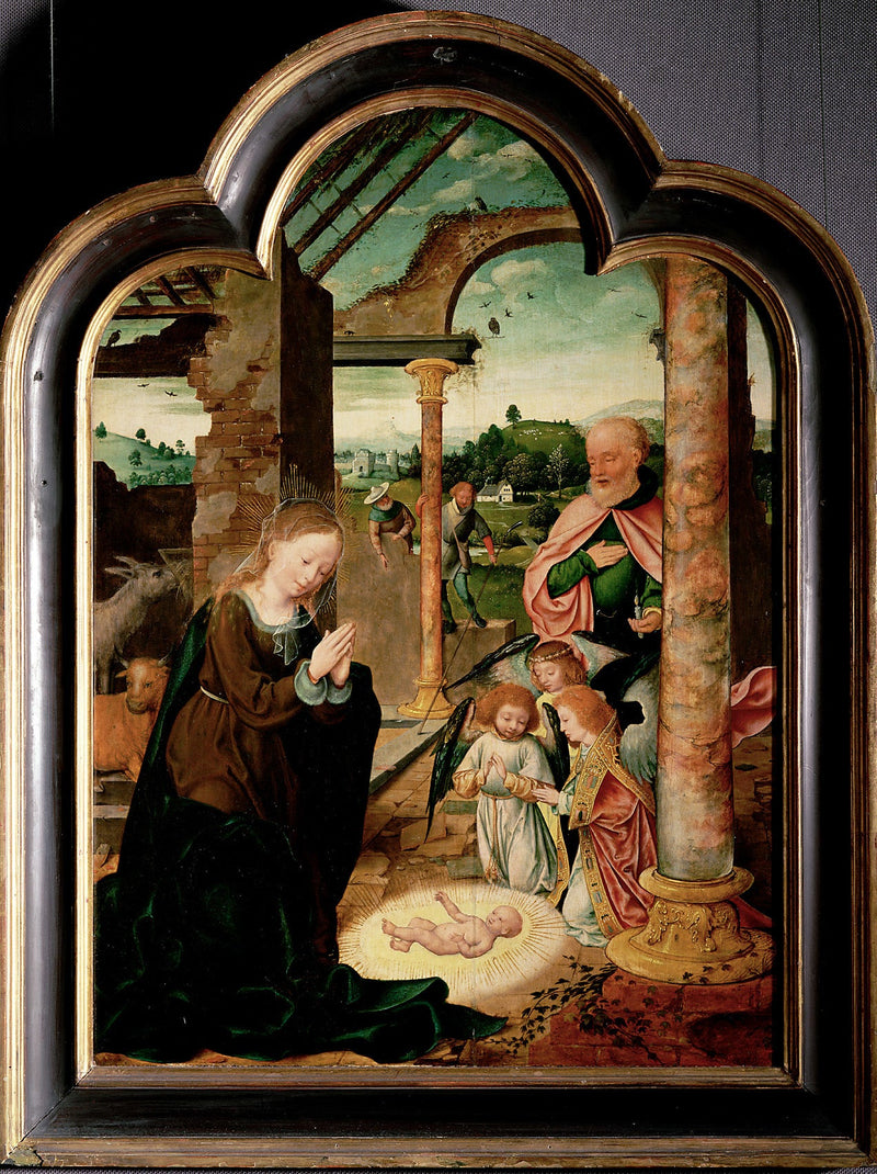 El nacimiento de Cristo - Joos van Cleve