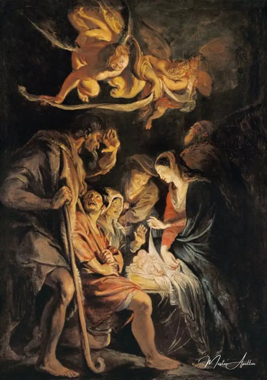 La Naissance du Christ - Peter Paul Rubens - Reproductions de tableaux et peintures haut de gamme