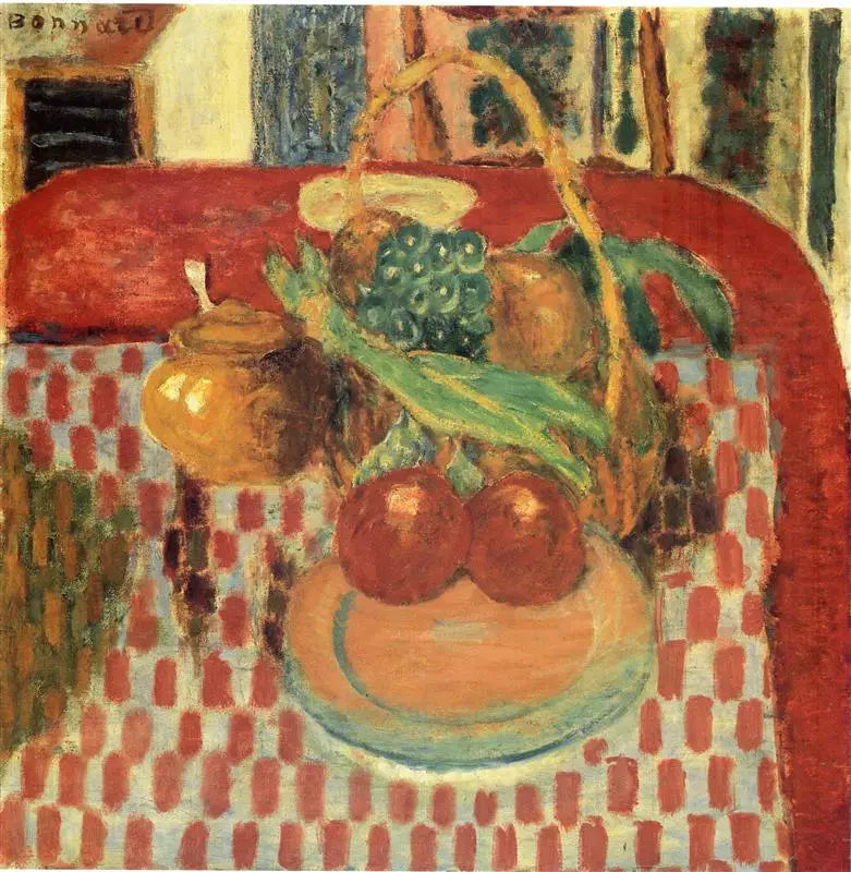 El Mantel a cuadros - Pierre Bonnard