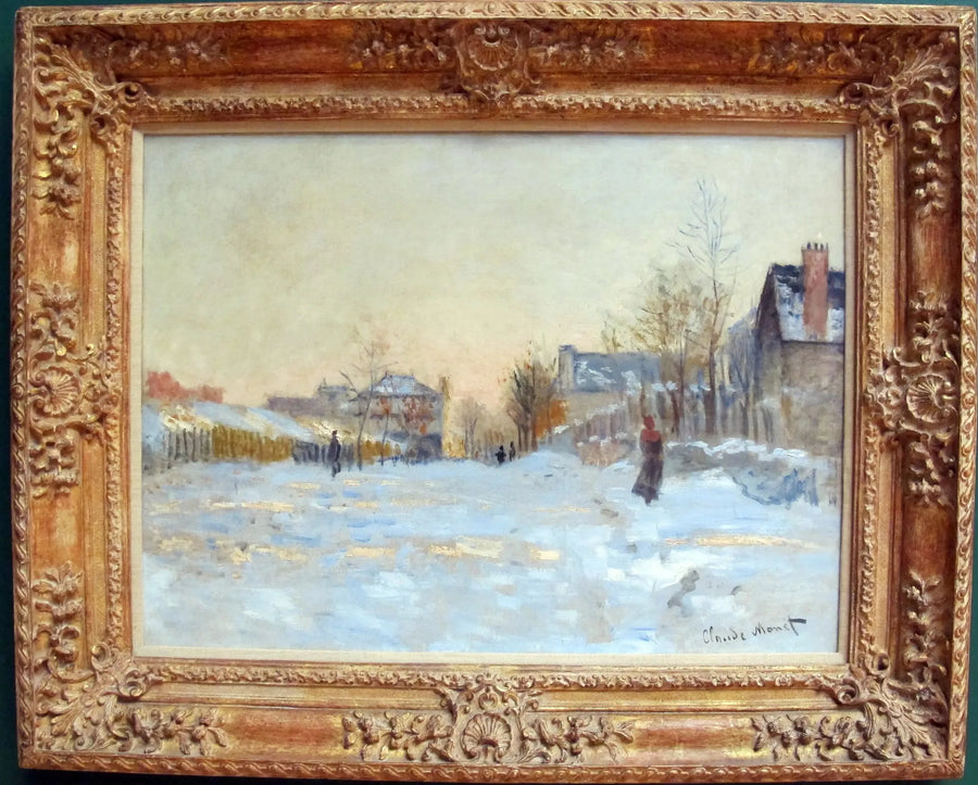 La Nieve en Argenteuil - Claude Monet
