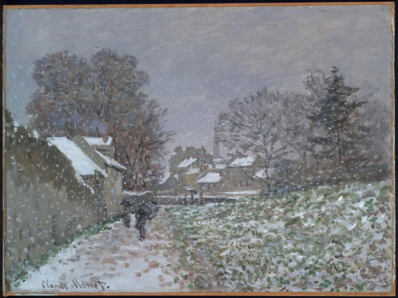 La nieve en Argenteuil - Claude Monet