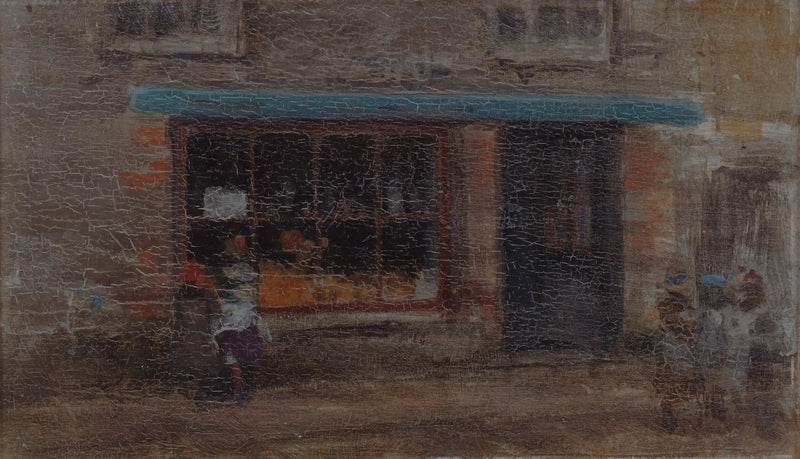 La nota en naranja y azul (Sweet Shop) - James Abbott McNeill Whistler