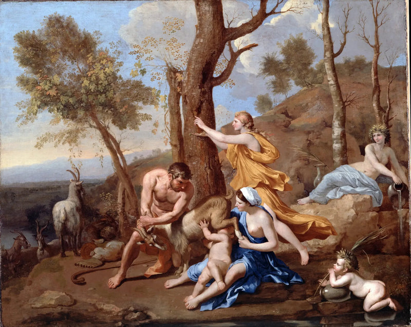 La comida de Júpiter - Nicolas Poussin