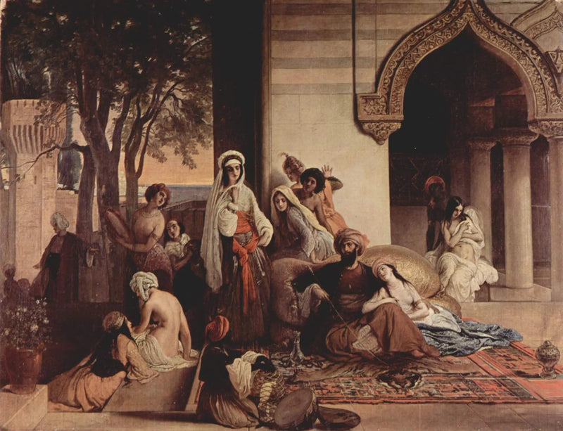 La Nueva Favorita (escena de harén) - Francesco Hayez