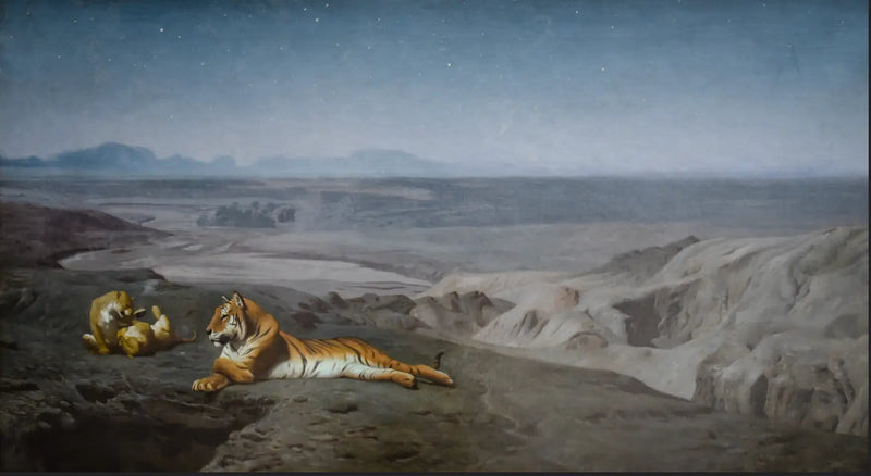 La Noche en el desierto - Jean-Léon Gérôme