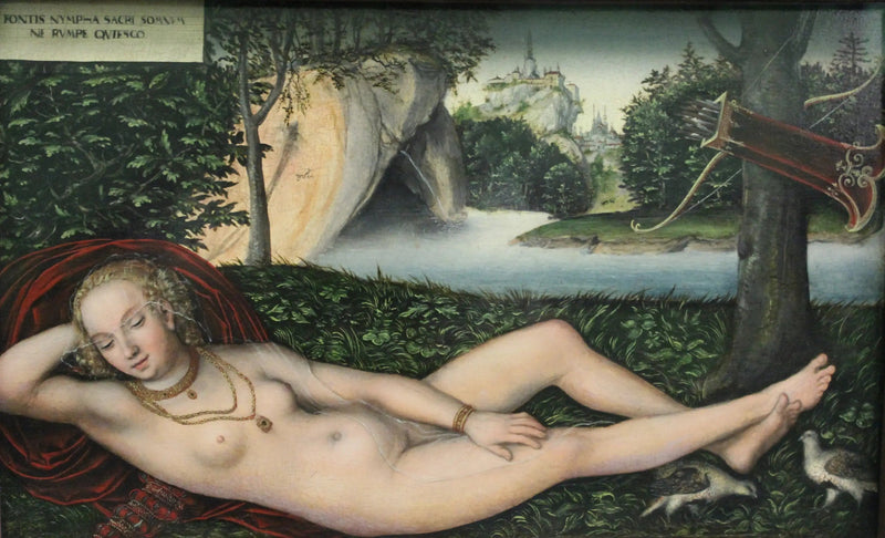 La Ninfa en la fuente - Lucas Cranach el Viejo