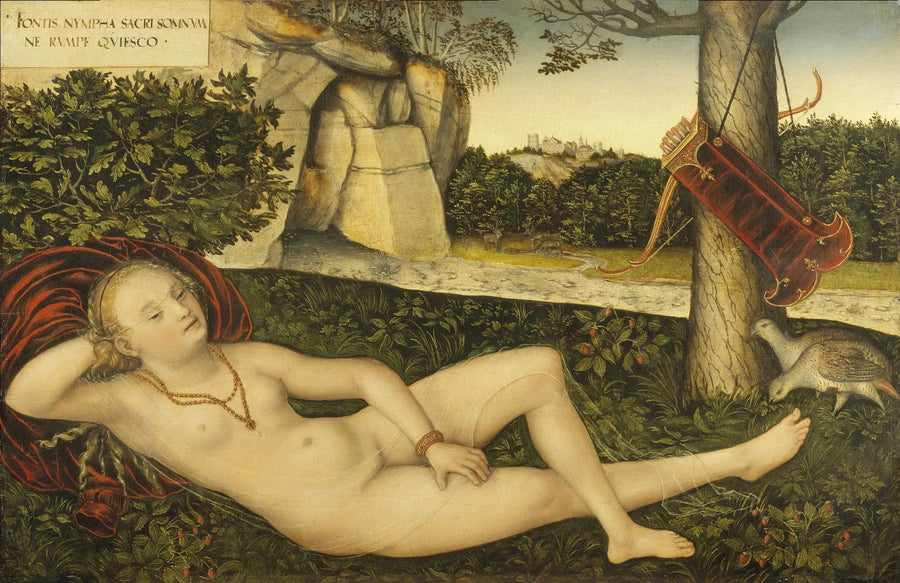 La Ninfa en la Fuente - Lucas Cranach el Viejo