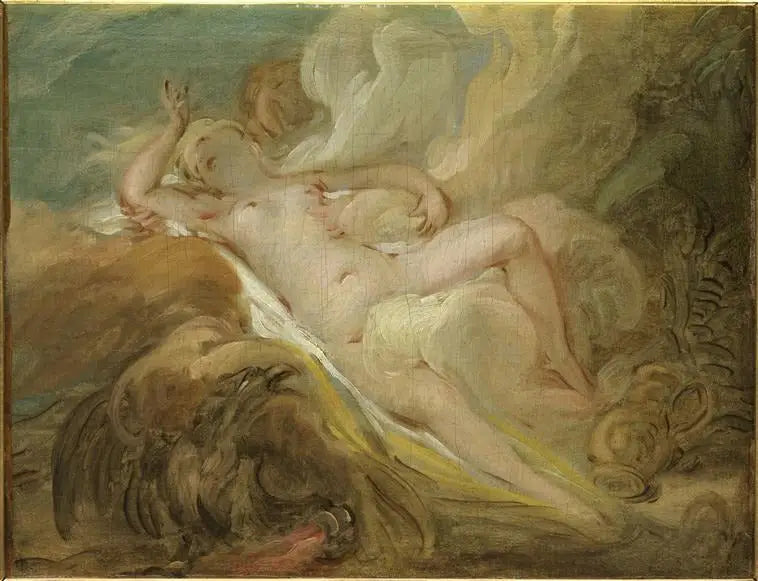 La ninfa Io y Júpiter - Jean-Honoré Fragonard