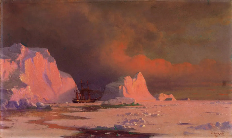 La « Pantera » en la bahía de Melville - William Bradford