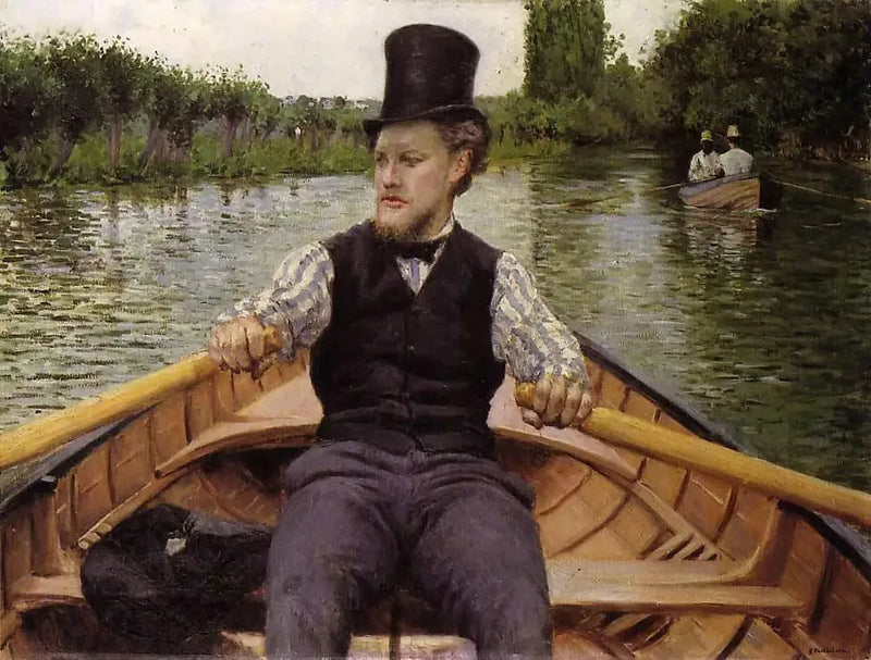 La Parte de barco - Gustave Caillebotte