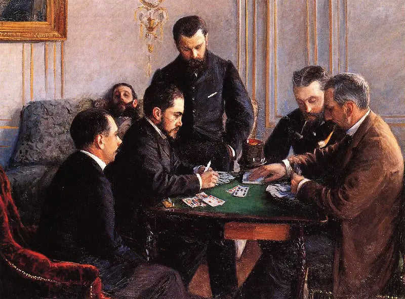 La Partida de bésigue - Gustave Caillebotte