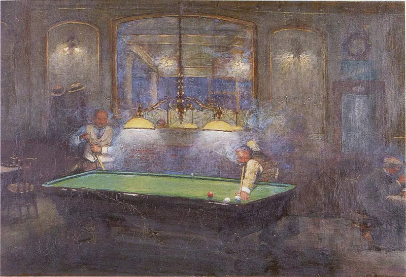 La Partida de billar - Jean Béraud