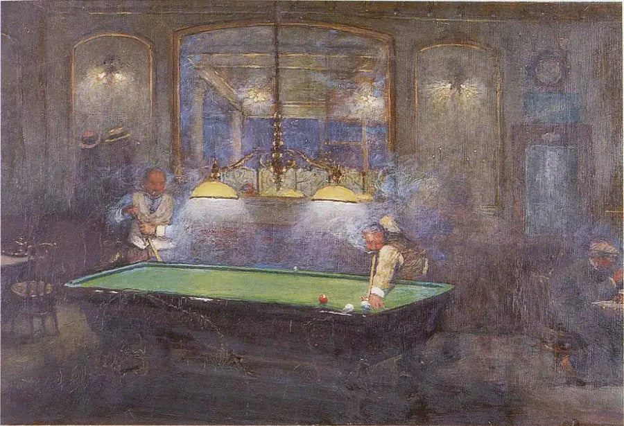 La Partida de billar - Jean Béraud