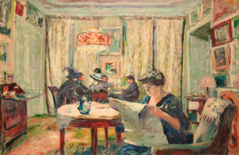 La parte de bridge - Édouard Vuillard