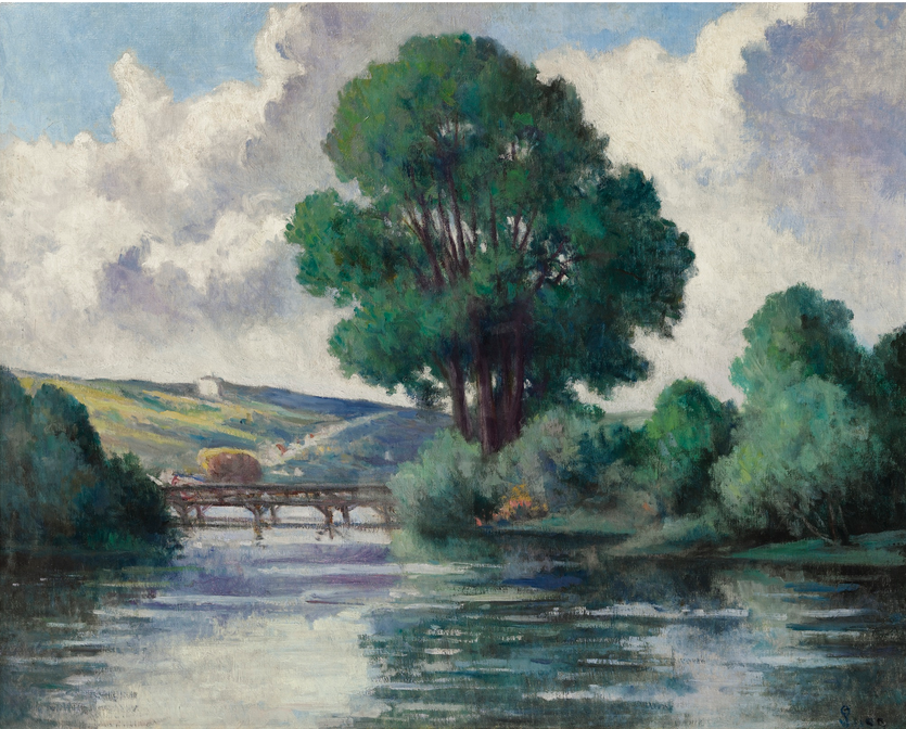 La passerelle d’Herville - Maximilien Luce - Alpha Reproduction