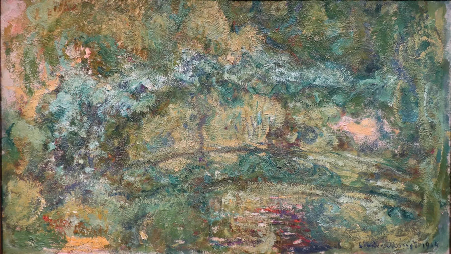 El puente sobre el estanque de nenúfares - Claude Monet