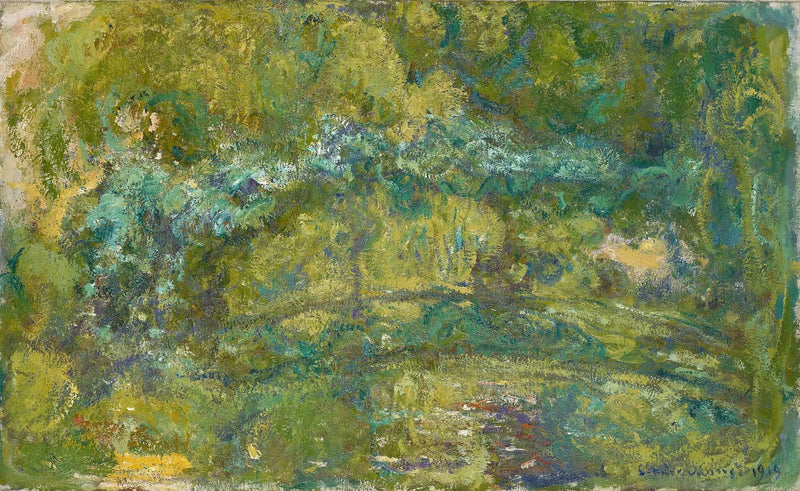 El puente sobre el estanque de nenúfares - Claude Monet