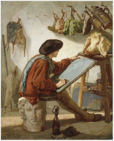 La Peinture Réaliste - Thomas Couture image 1 reproduction artisanale de tableau