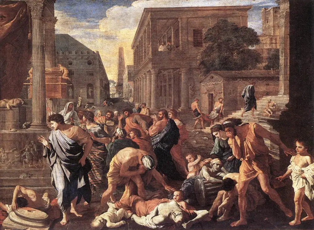 La Peste d'Asdod - Nicolas Poussin image 1 reproduction de peinture à l’huile