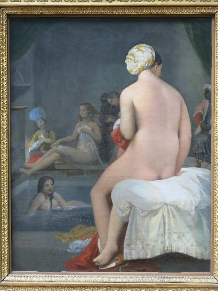 La Pequeña Nadadora; Interior del harén - Jean-Auguste-Dominique Ingres