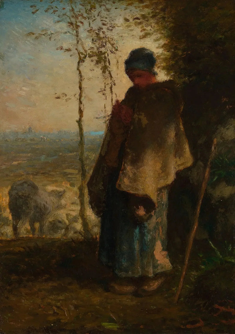 La pequeña pastora - Jean-François Millet