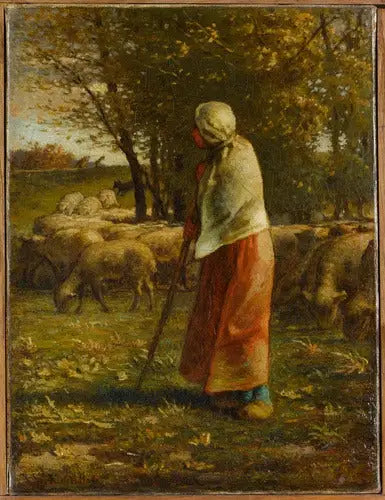 La Pequeña Pastora - Jean-François Millet