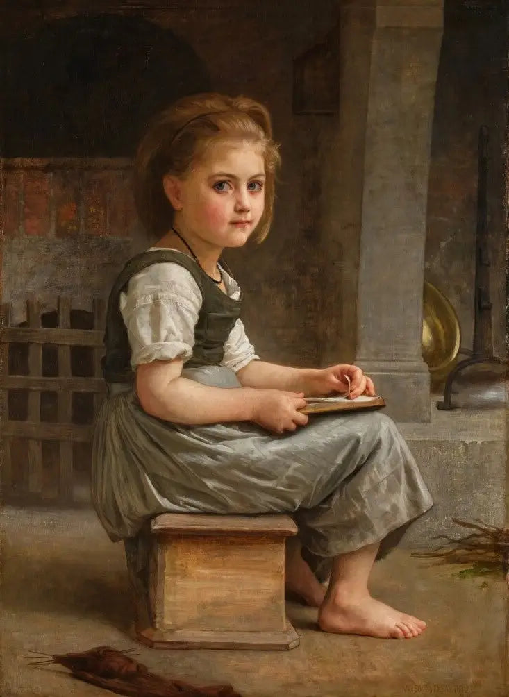 La pequeña escolar - Bouguereau