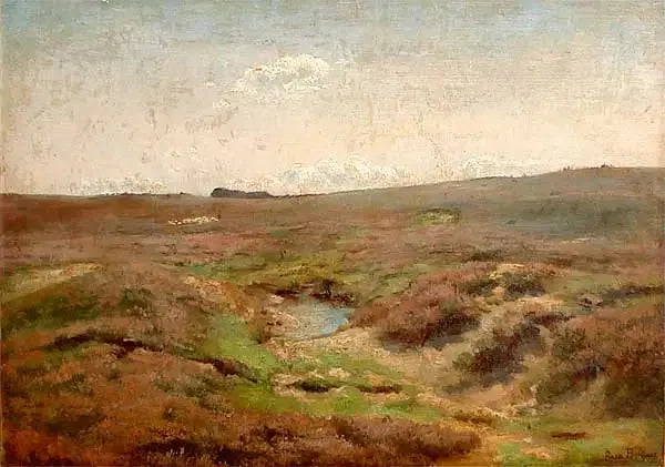 La pequeña yegua en la llanura y rebaño de ovejas - Rosa Bonheur