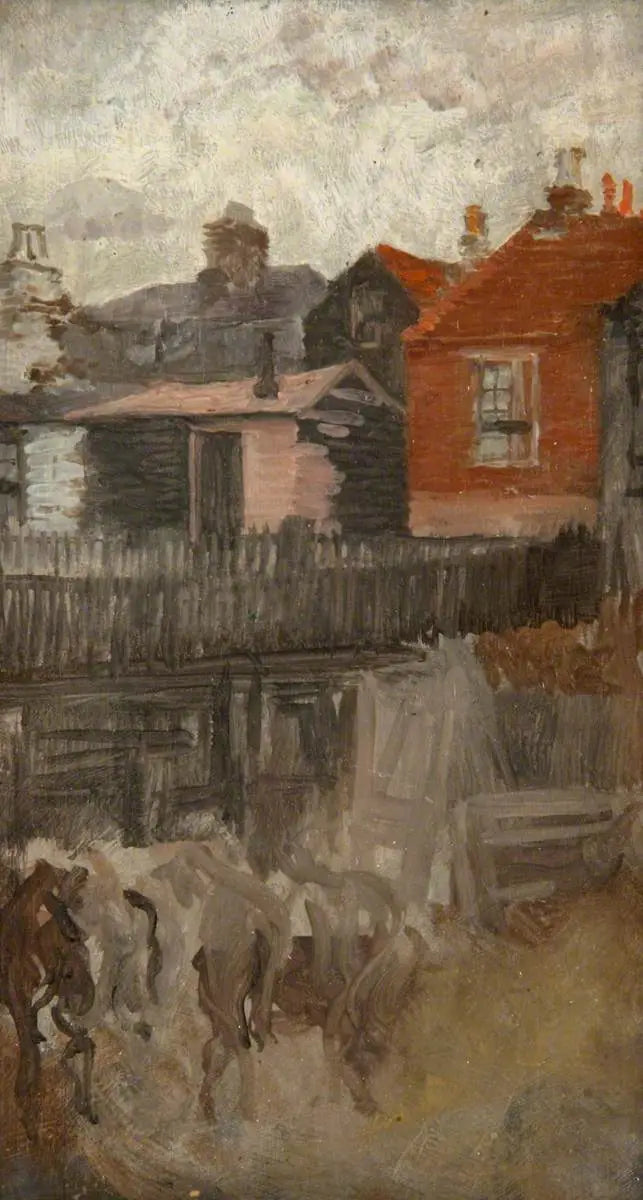 La Pequeña Casa Roja hacia 1881 - James Abbott McNeill Whistler