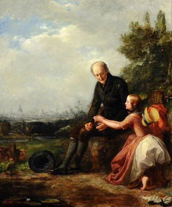 La pequeña Nell y su abuelo - William Holman Hunt