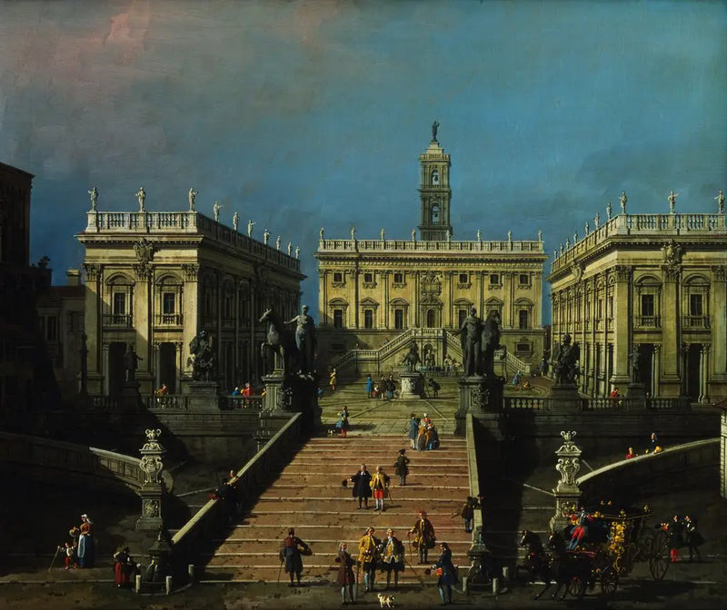 La Piazza del Campidoglio y la Cordonata - Canaletto