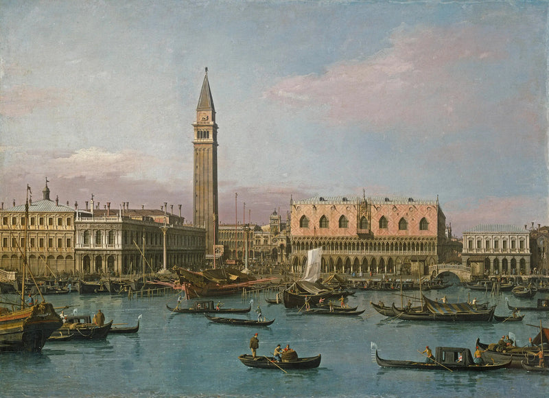 La Piazzetta y el Bacinete de San Marcos - Canaletto