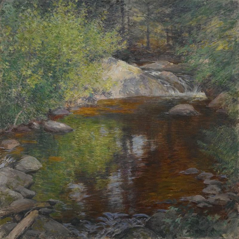 La piscina - Willard Metcalf
