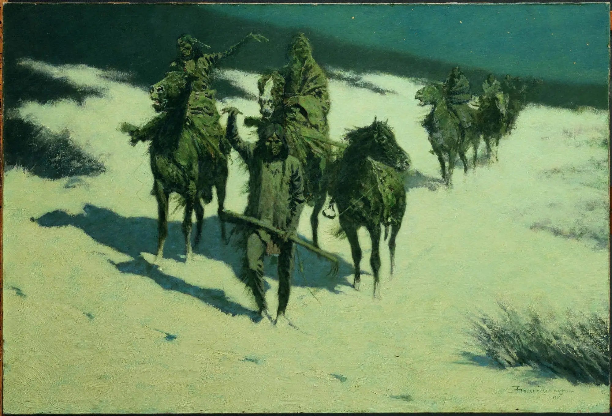 La piste du cheval ferré - Frederic Remington - Alpha Reproduction