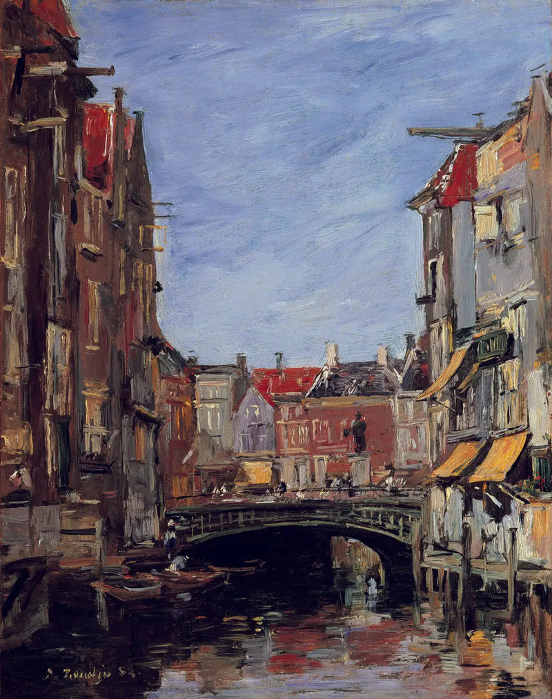 La plaza Ary Scheffer, Dordrecht - Eugène Boudin