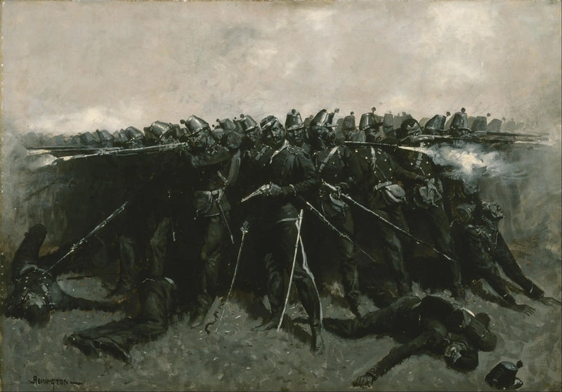 La plaza de la infantería - Frederic Remington