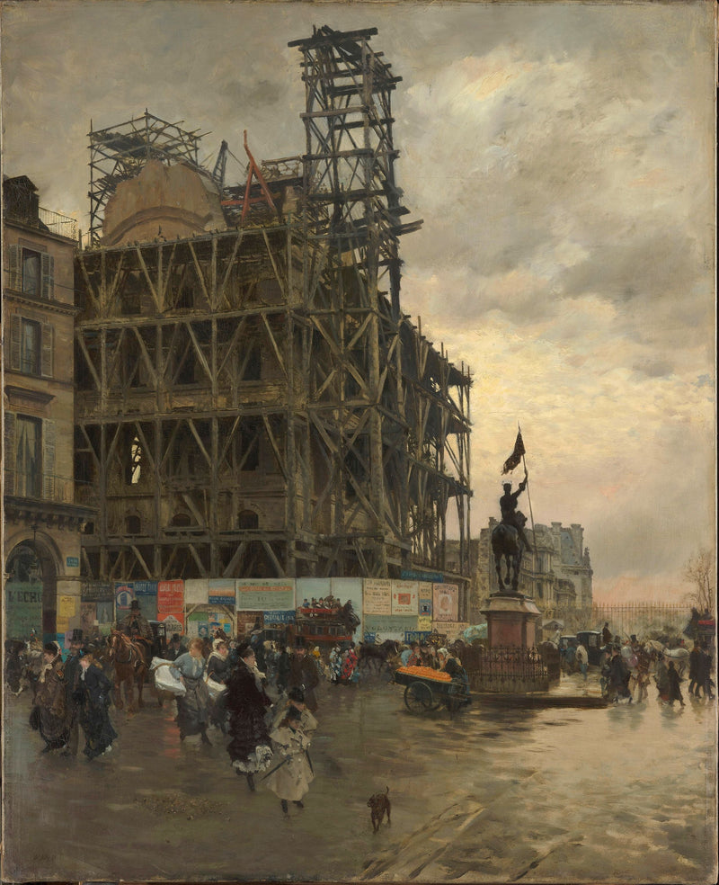 La Plaza de las Pirámides - Giuseppe De Nittis