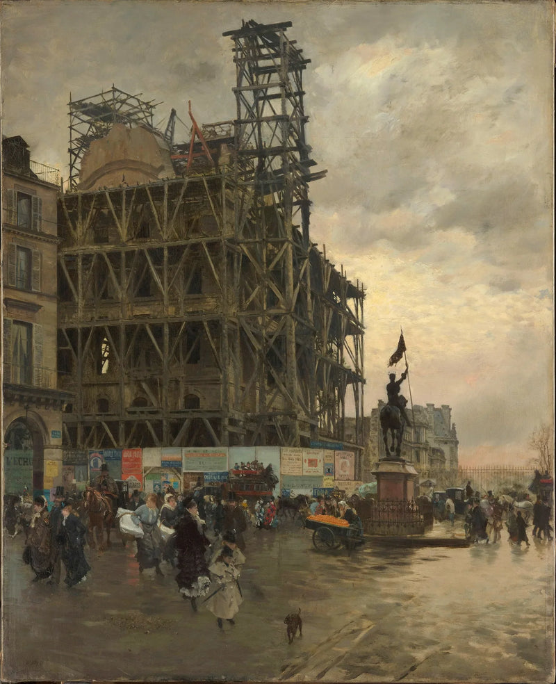 La Plaza de las Pirámides - Giuseppe De Nittis