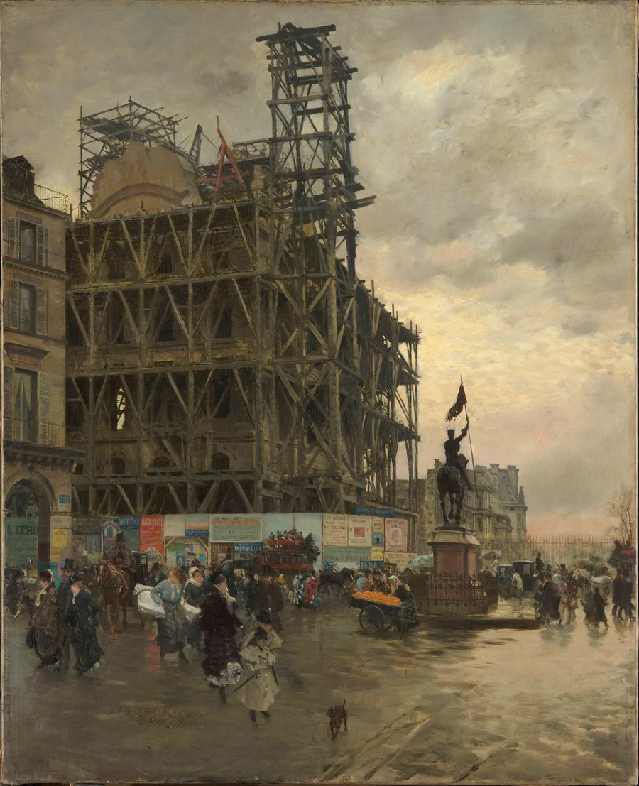 La Plaza de las Pirámides - Giuseppe De Nittis