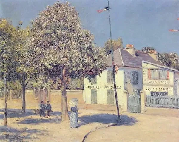 La plaza del mercado (El paseo de Argenteuil) - Gustave Caillebotte